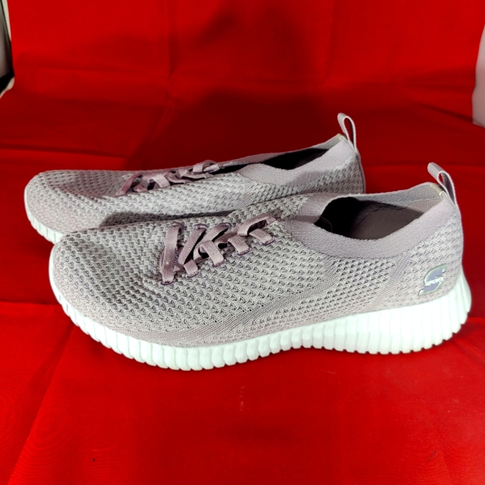 Skechers Sport Memory Foam Pink & White Ladies Size 8 Eva Sole